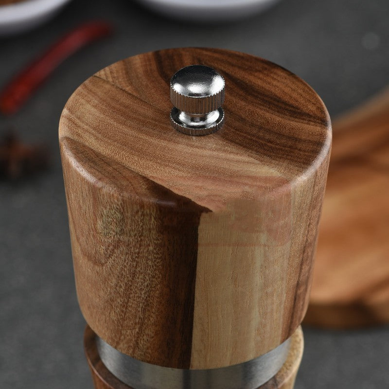 Acacia Wood Ceramic Core Manual Pepper Grinder