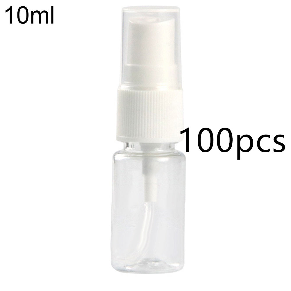 Clear plastic spray bottle