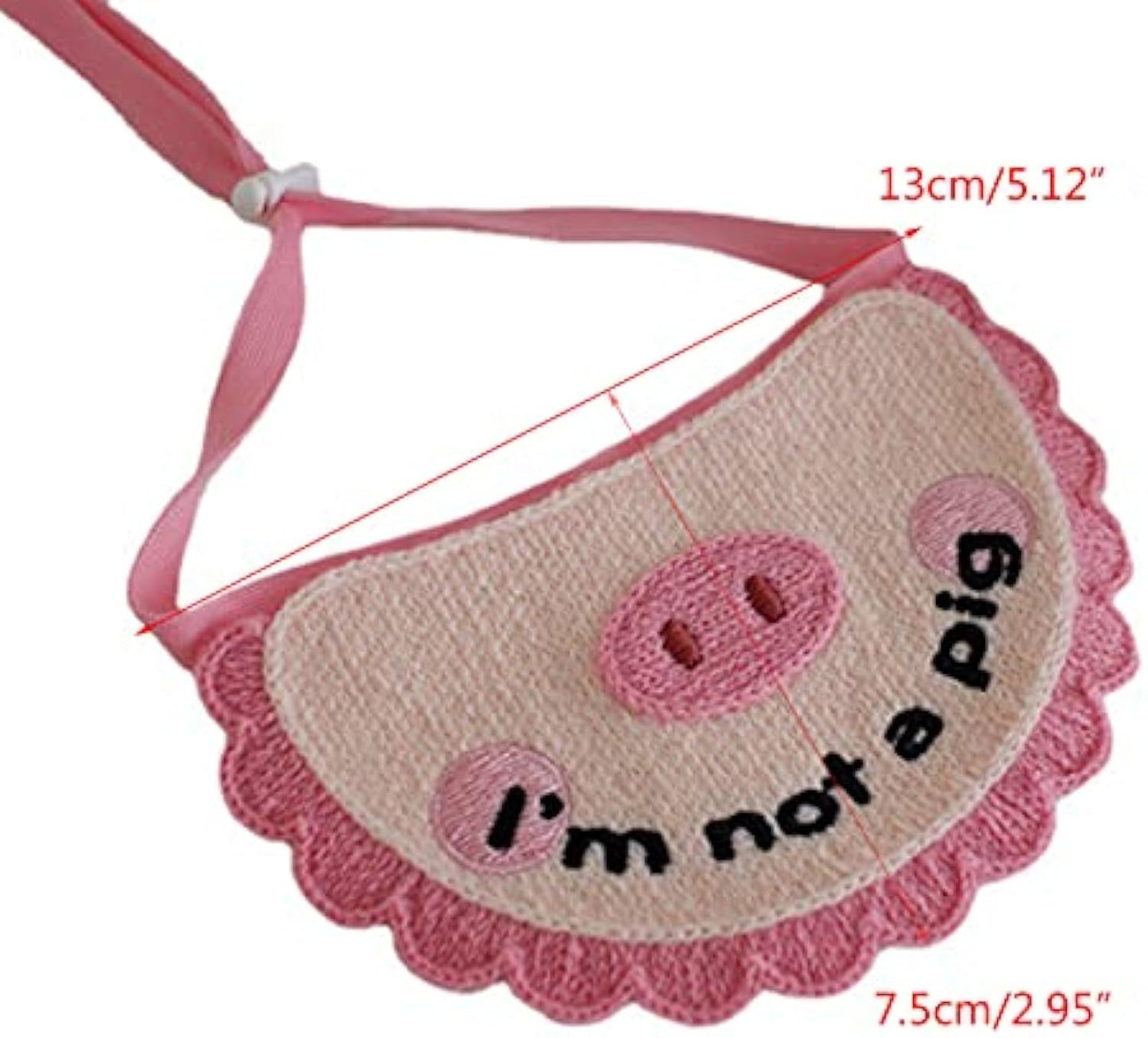 Super Soft Crocheted Cat Saliva Towel For Pets With Cute Pig Decoration