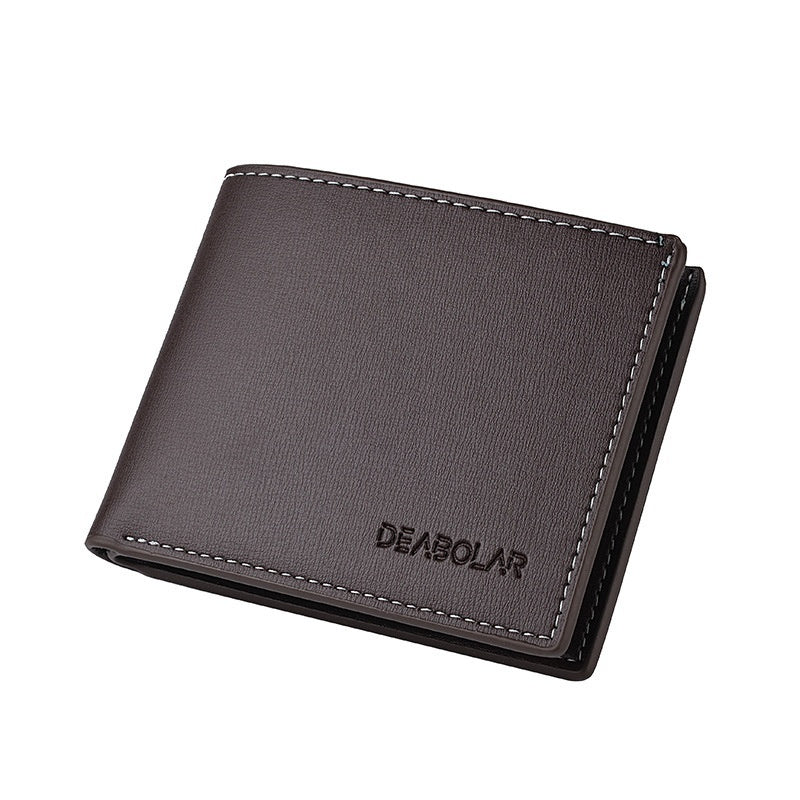 Leisure Two Fold Short Horizontal Men's Wallet