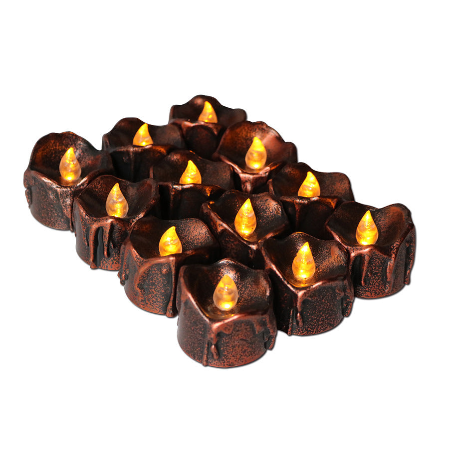 LED Black Electronic Candle Light Table Decoration Light Halloween Decoration Pumpkin Party Party Supplies Home Decor