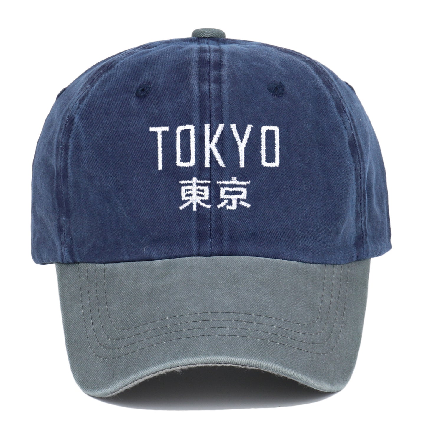 New Retro Washed Simple Tokyo Letters Hat