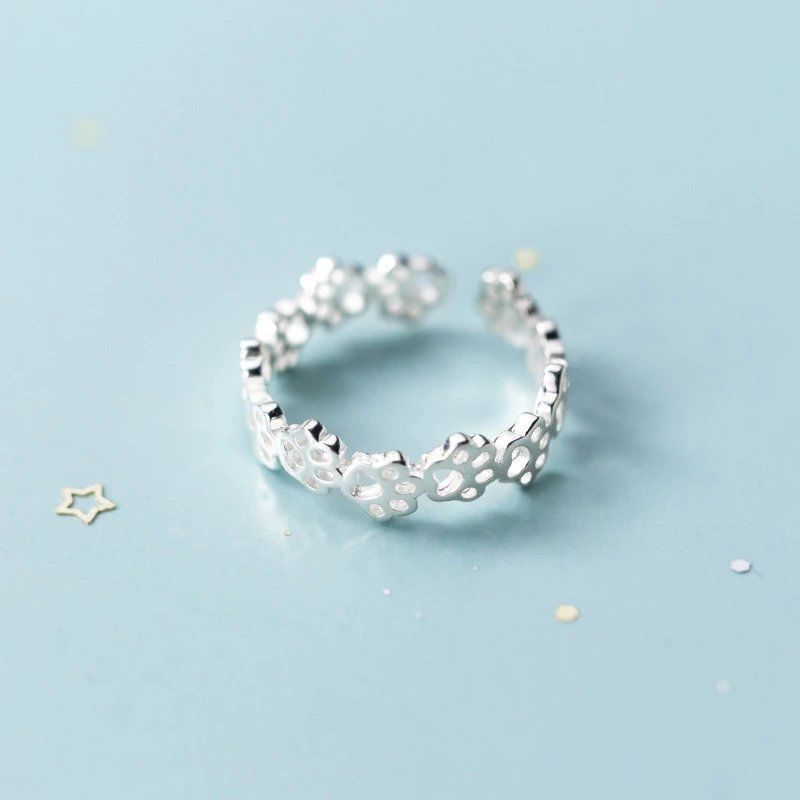 Cute And Graceful Small Clear Ring Simple