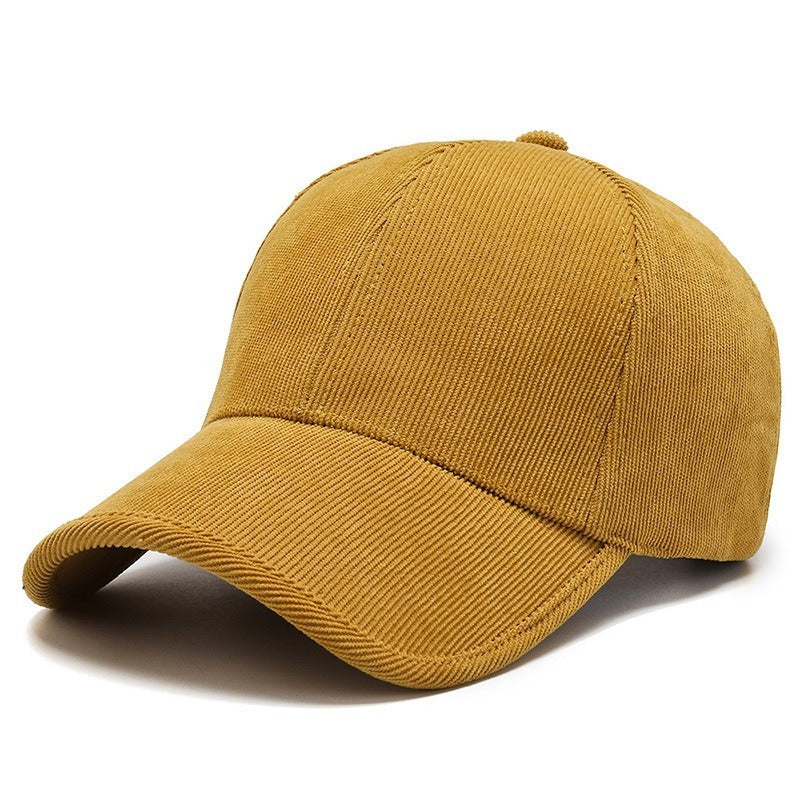 Four Seasons Corduroy Color Baseball Cap Casual All-matching