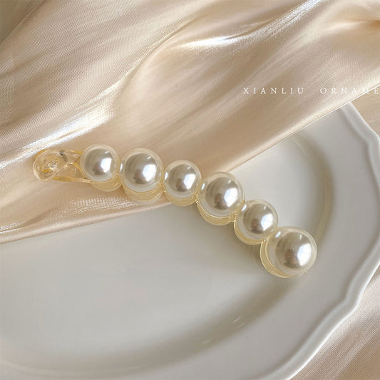 Horsetail Clip Banana Clip Large Pearl Hair Clip