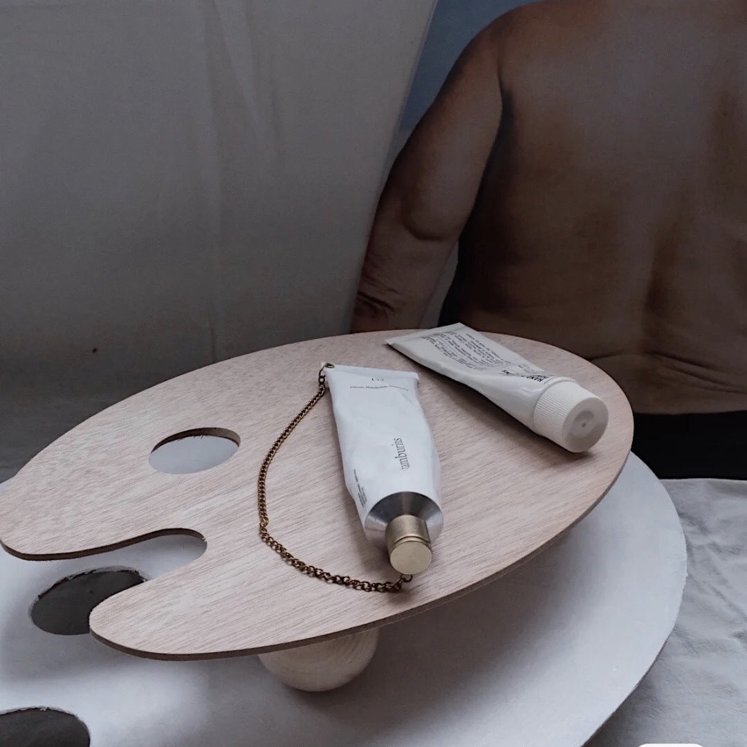 Wooden Tray Palette Shape Tabletop