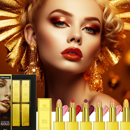 Lipstick Kit Gold Bar Makeup Set