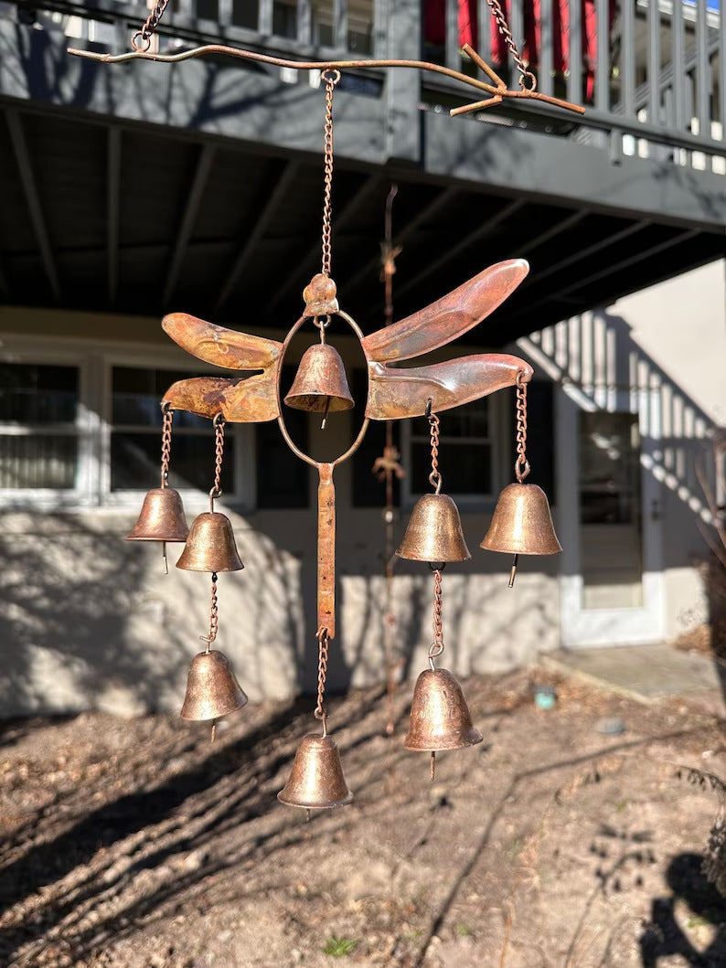 Gardening Decorations Dragonfly Wind Chimes