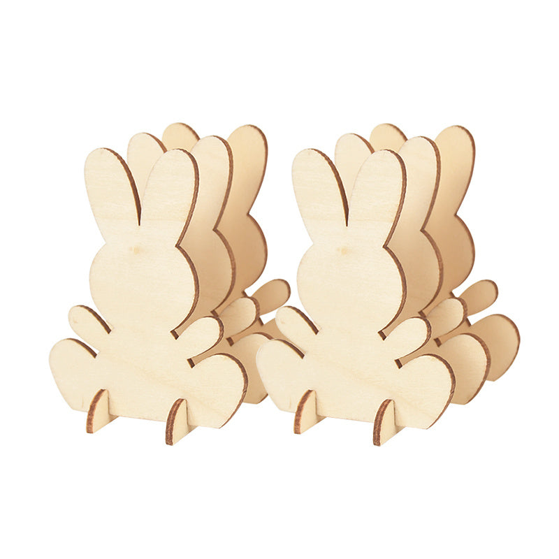 Laser Engraving Laser Wood Chip Rabbit 3D Stereoscopic Ornament