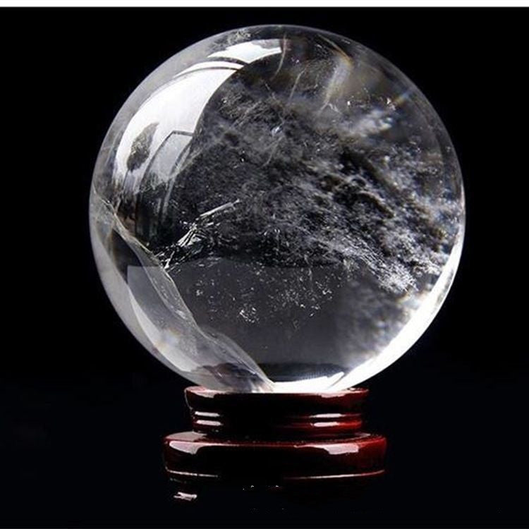 Natural White Crystal Ball Home Ornament Decoration