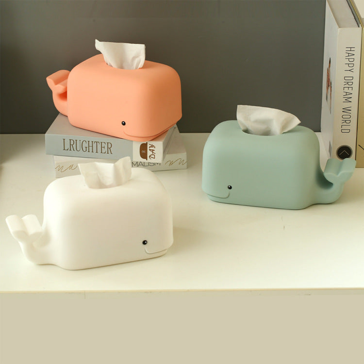 Creative Silicone Cute Cartoon Tissue Box Desktop Phone Holder