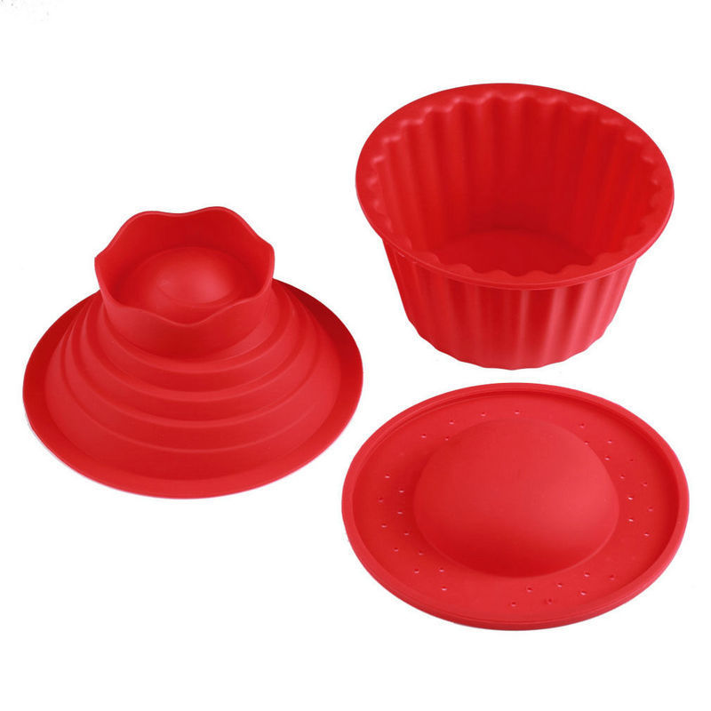 Fondant Cake Stand Three-piece Set Set Silicone Large Cup Cake Mold