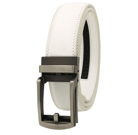 Men's Automatic Buckle Pure Cowhide Pant Belt