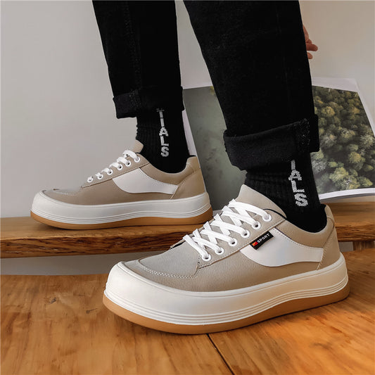 Platform Hong Kong Style Youth Men's Trendy Street Skate Shoes