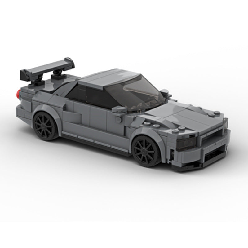 Skyline GT-R R34 Building Blocks Vehicle Assembling Toys