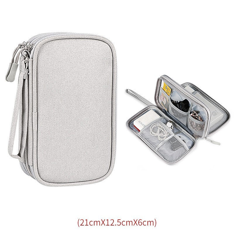 Multifunctional Portable Organizer Bag Storage Bag Box Hard Drive Data Cable Headset