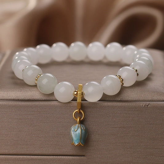 Tianshan Jade Bracelet Women's Retro Chalcedony Linglan