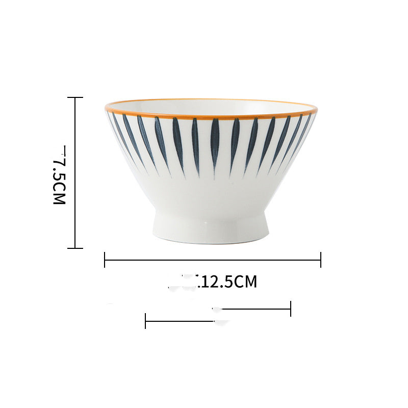 Creative Japanese Hand-painted Underglaze Ceramic Bowl