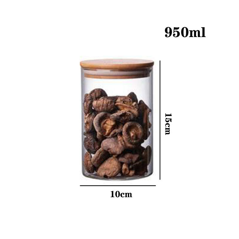 High Borosilicate Glass Tea Cans, Sealed Storage Cans, Transparent Tea Cans, Whole Grains, Candy Cans