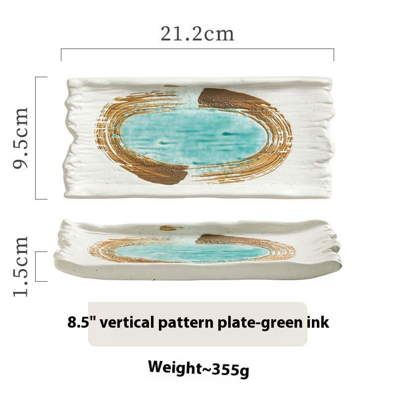 Large Western Commercial Specialty Ceramic Flat Plate