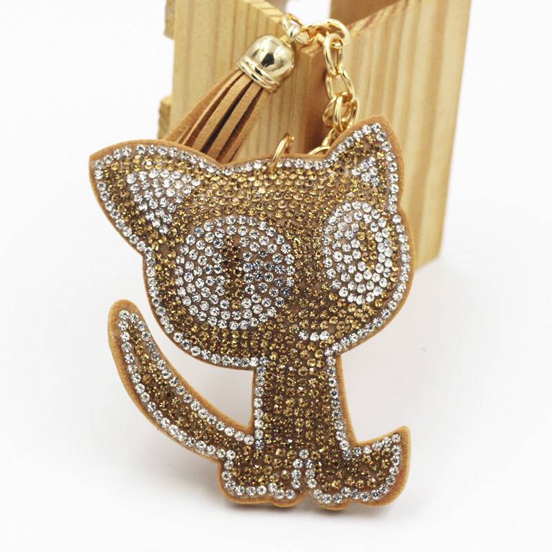 Cute Two-tone Cat Bag Package Pendant