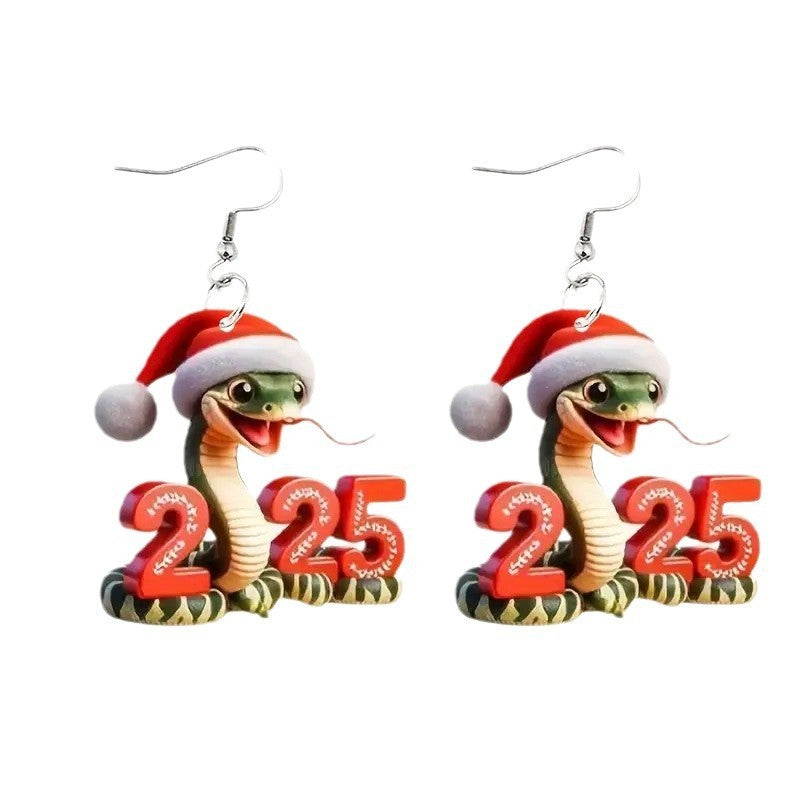 Earrings For New Year Cartoon Animal Personalized Earrings