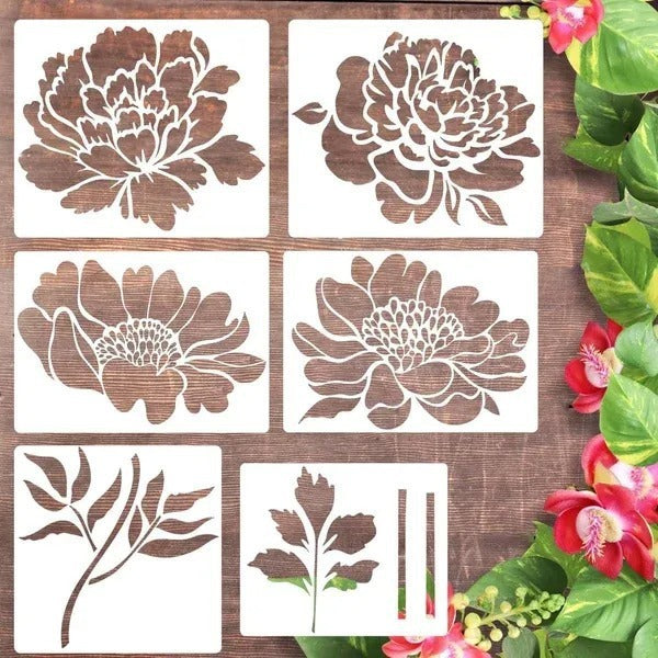 New Garden Fence Large Flower Template