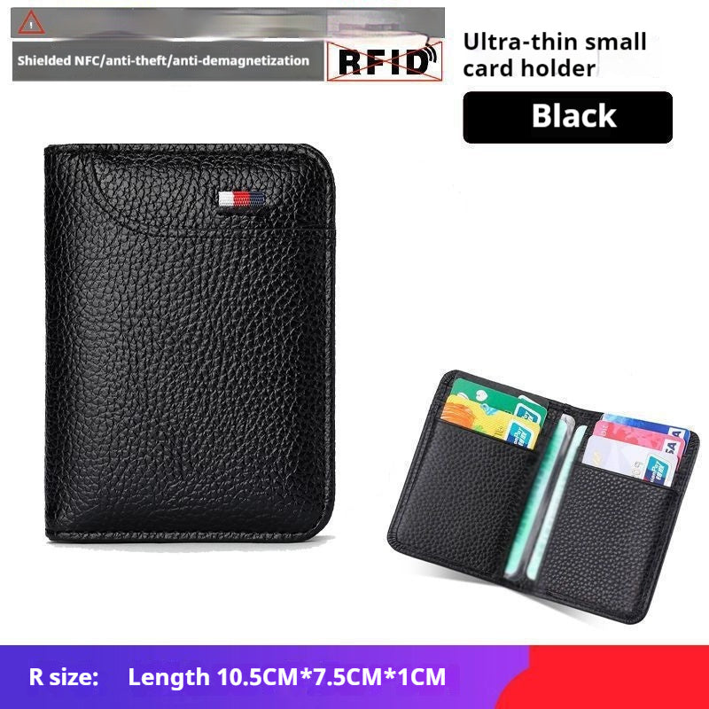 Men's Business Leather Case Bank Card Holder