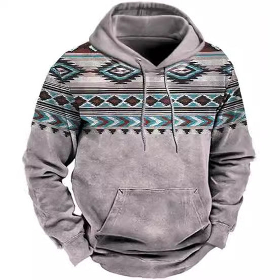 3D Printing Popular Fashion With Rope Pocket Hooded Sweaters Menswear