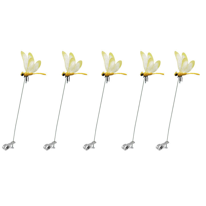 Simulation Dragonfly Grass Garden Decoration Clips