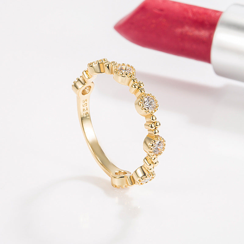 Special-interest Design Diamond-studded Ring