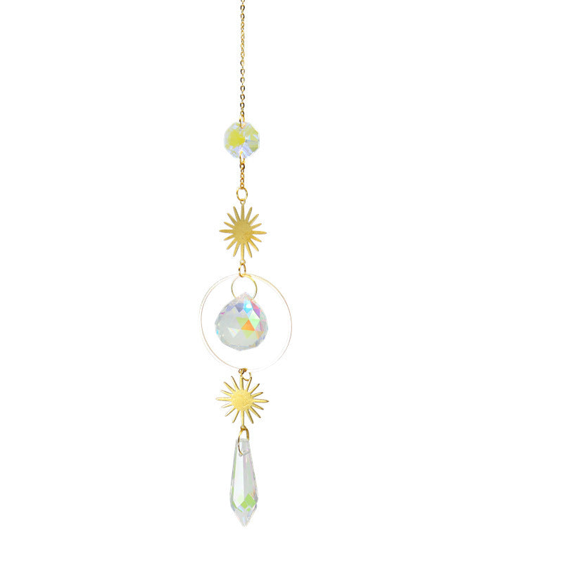 Moon Star Sun Catcher Garden Crystal Wind Chime