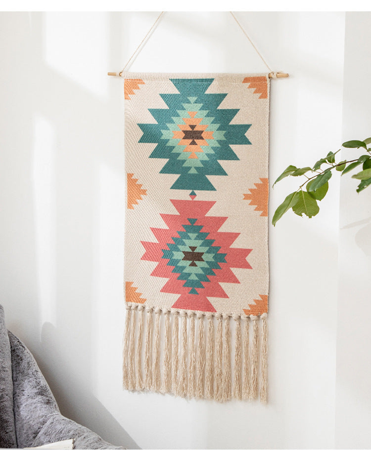 Decorative Wall Hanging With Fabric In The Living Room