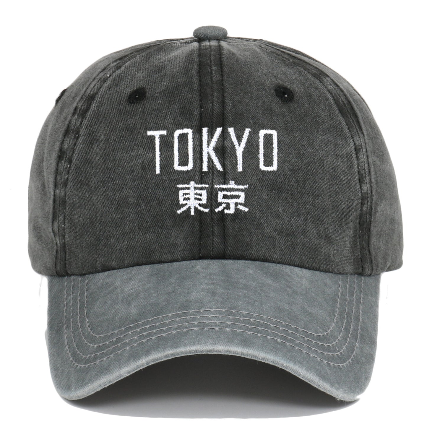 New Retro Washed Simple Tokyo Letters Hat