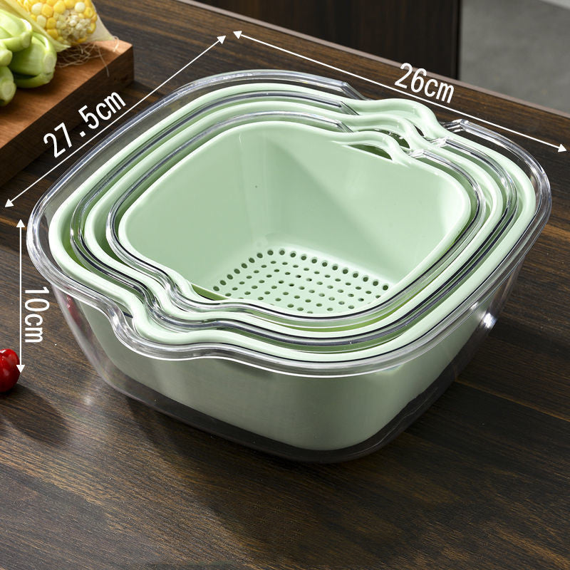 Stylish Multifunctional Double Drainer Basket For Household Use