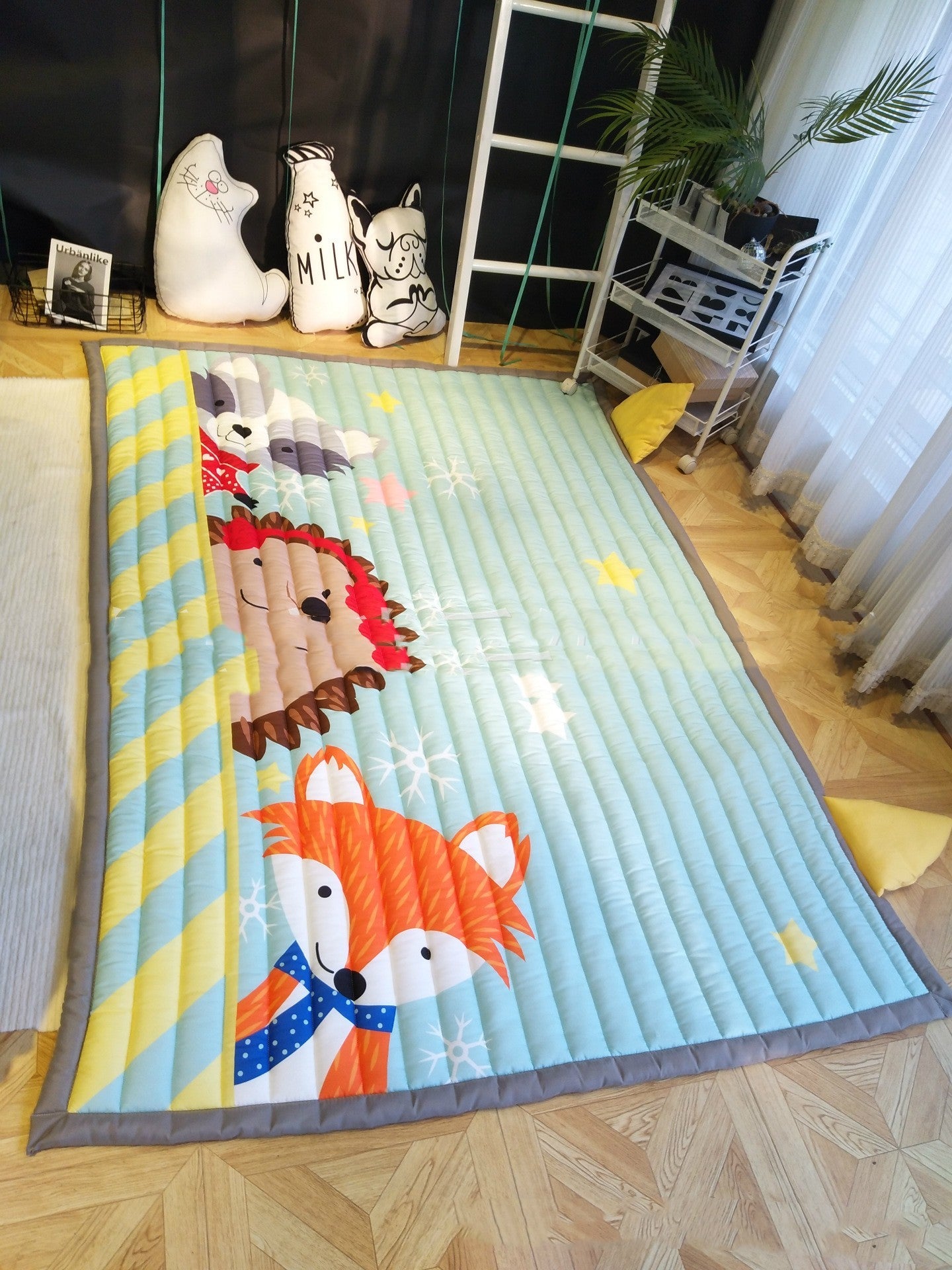 Cartoon Thickened Children's Folding Baby Living Room Carpet Outdoor Climbing Mat