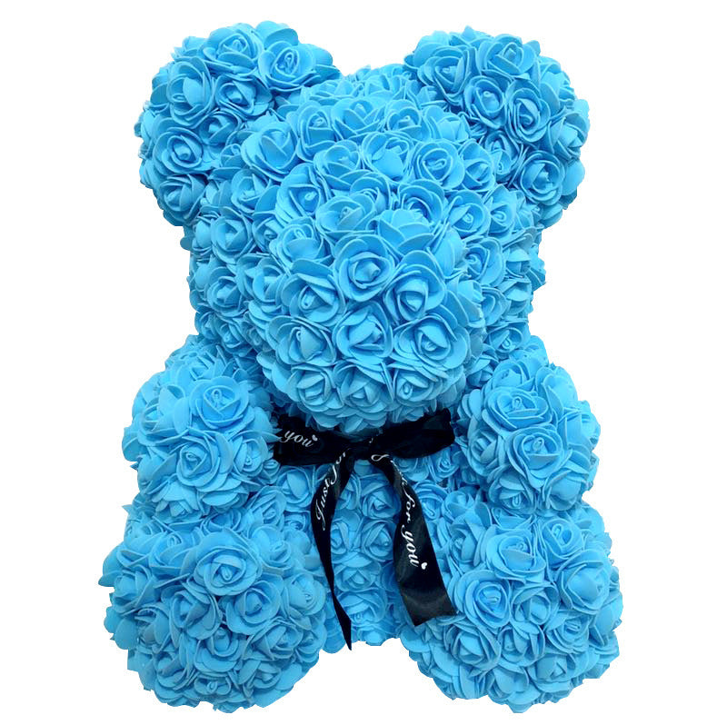 Creative Immortal Flowers Embrace Bears