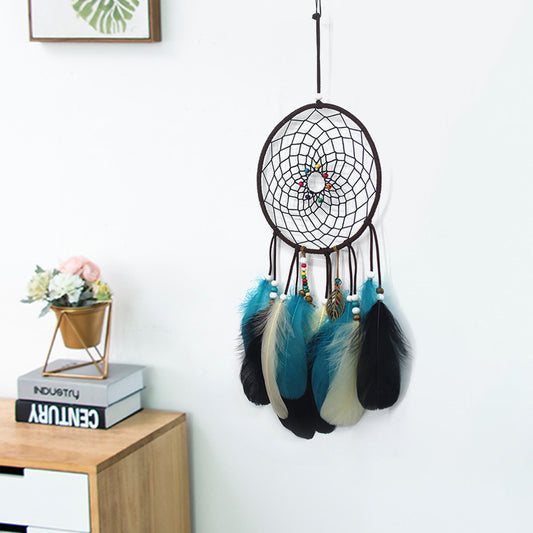 Dark And Retro Home Dream Catcher Pendant