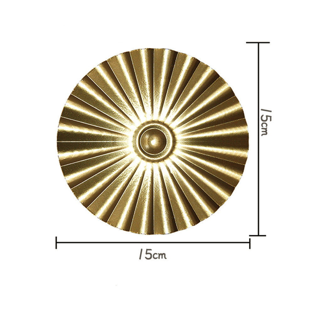 Golden Disc Wrought Iron Wall Hanging Room