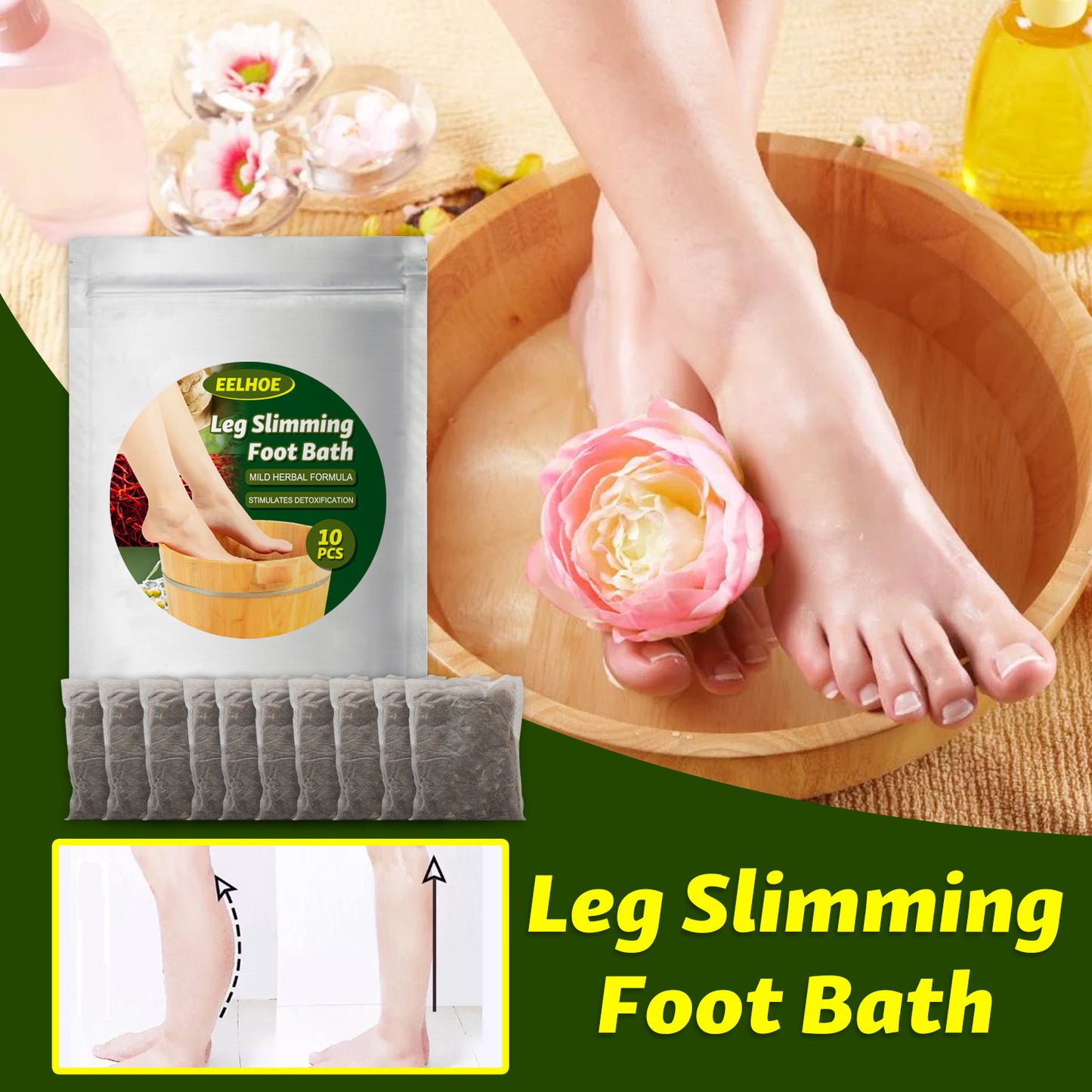 Soothes Calf Muscle Wormwood Ginger Bubble Foot Bag