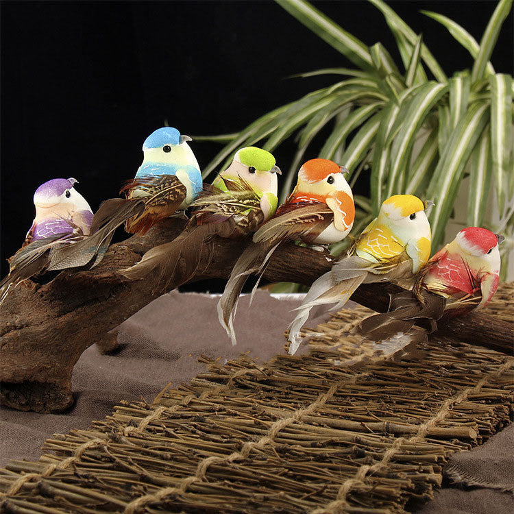 Simulation Feather Bird Gardening Decoration Accessories