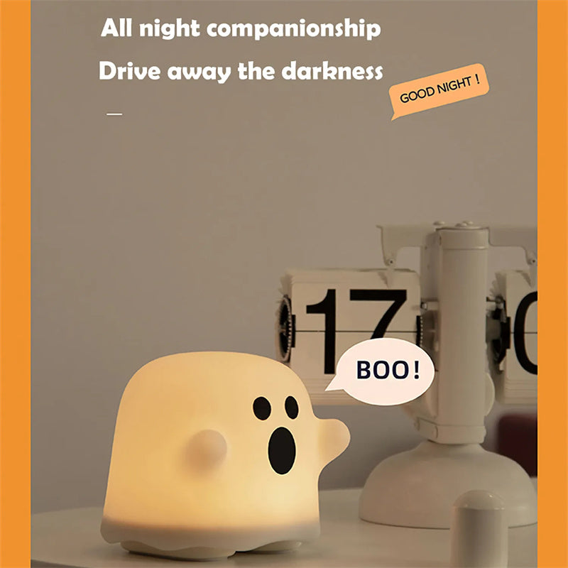 Home Decor Silicone Night Light Bedside Table Lamp LED Touch Sensor Lamp For Girl Bedrooms Living Room Decoration Kids Birthday Gift Halloween Decorations