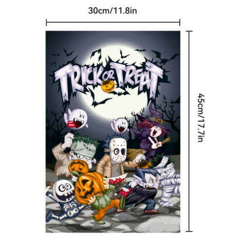 Halloween Garden Banner Day Of The Dead Flag Creative Ghost