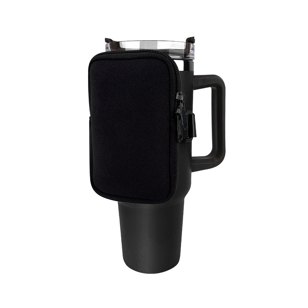 New Neoprene Cup Body Bag 40oz Water Cup Out Portable Small Bag Cow Multi-functional Key And COIN Case