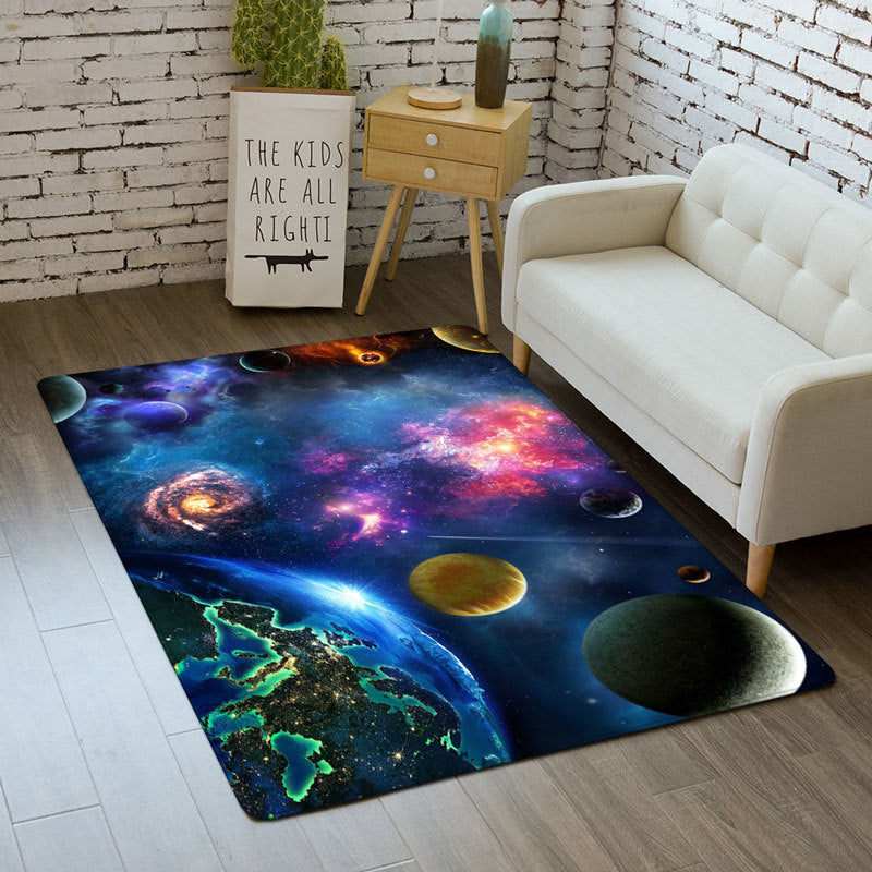 Flannel Home Decor Starry Floor Mat Living Room Rug