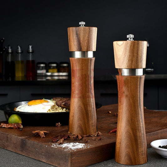 Acacia Wood Ceramic Core Manual Pepper Grinder