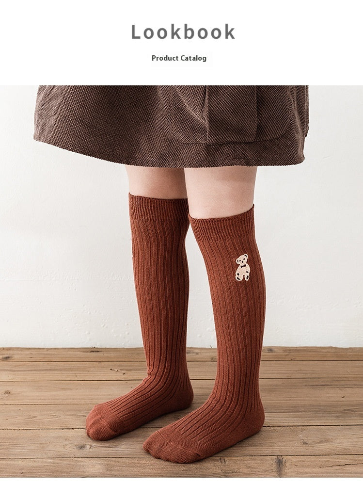 Little Bear Children Autumn Thin Mid-calf Length Socks