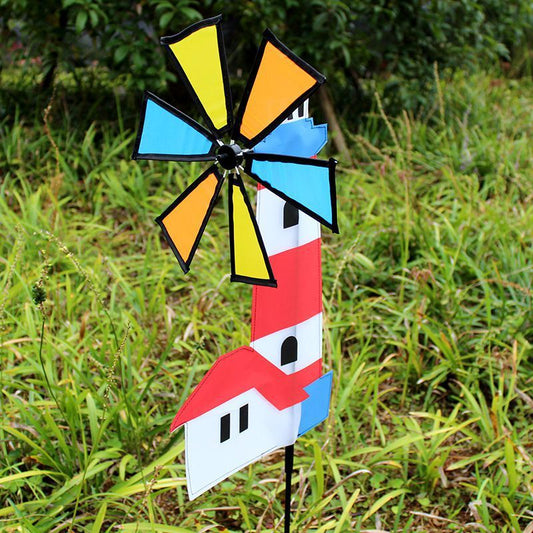 Outdoor Christmas Decoration Colorful Pinwheel