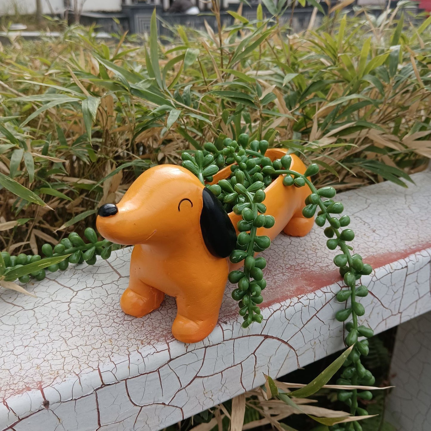 Outdoor Garden Garden Sausage Dog Flowerpot