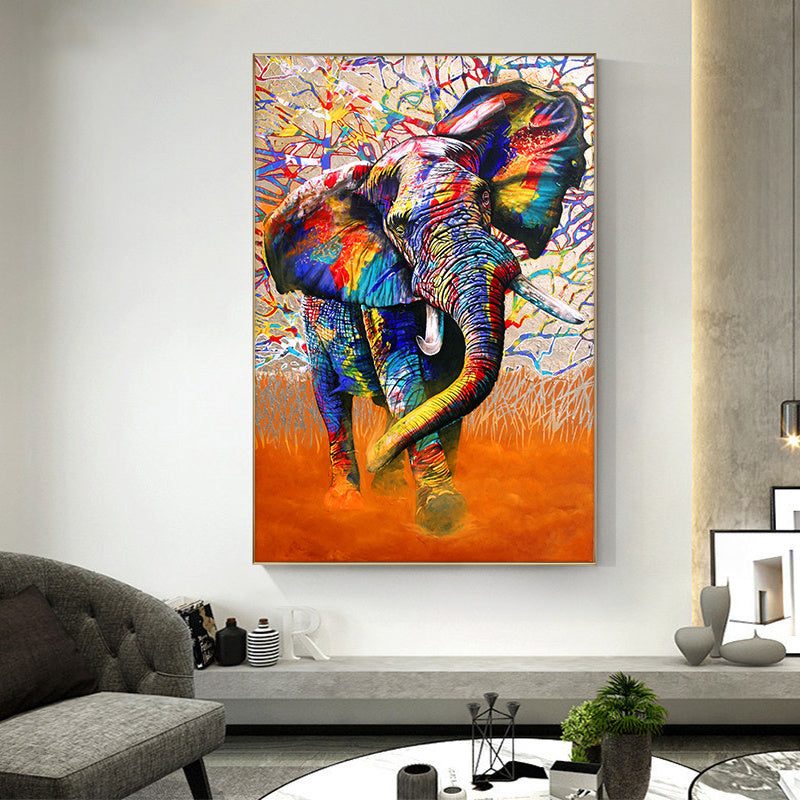 Home Simple Decorative Elephant Canvas Painting